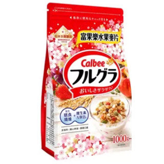 好市多代購-Calbee-卡樂比 富果樂 水果早餐麥片1公斤、分裝包500G