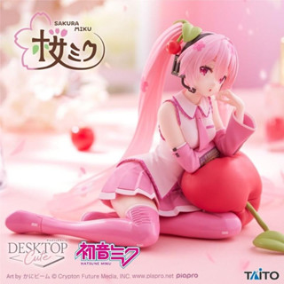 耘動漫 現貨 TAITO 景品 Desktop Cute 初音未來 櫻初音 櫻桃抱枕 ver 公仔