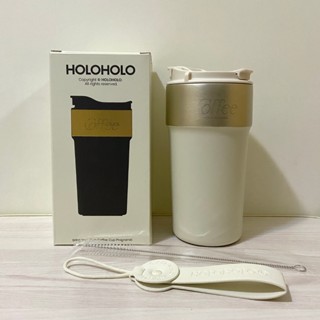 現貨💐HOLOHOLO 陶瓷塗層 吸管保溫拿鐵杯 500ml LATTE CUP 二手 隨行杯 陶瓷保溫杯 環保杯