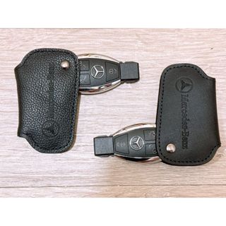 現貨!!!! 賓士黑線 Mercedes Benz Logo 原廠專用鑰匙皮套 賓士專用皮套 老款 新款
