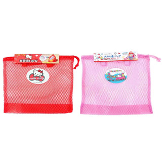 佳佳玩具 --- 日本 三麗鷗 Kitty 收納網袋 沙灘玩具 收納 沙灘用拉繩網袋 背帶 收納網 【37422489】
