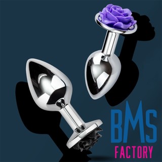 加拿大 BMS Lux Active 3.5" Lux Active 3 玫瑰肛門塞跳蛋組 肛塞 金屬肛塞