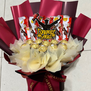 畢業下單前先詢問快樂10顆 金莎花束➕6條 繽紛樂花束金莎巧克力花束繽紛樂花束情人節花束畢業花束 新年紅包送禮尾牙生日