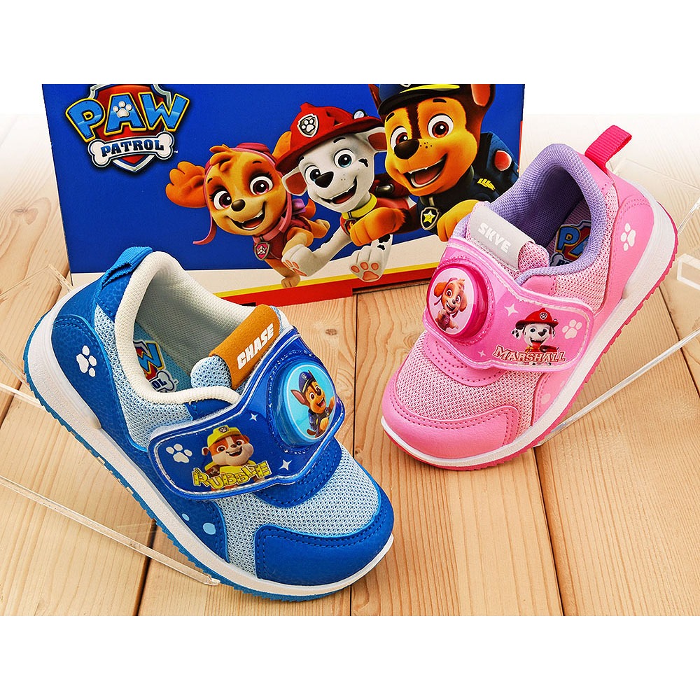 百貨專櫃*PAW Patrol 汪汪隊立大功 阿奇 天天*男、女童ＬＥＤ電燈透氣運動鞋 休閒鞋 布鞋~台灣製造ＭＩＴ