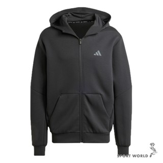 Adidas 連帽外套 男裝 排汗 黑【運動世界】IY1131