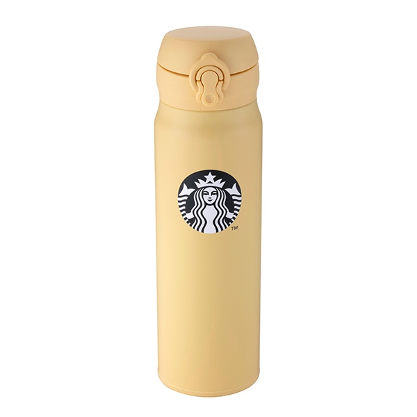Starbucks 台灣星巴克 2023 聖誕節 芥末黃女神隨身瓶 保溫瓶 600ml 黑女神LOGO 品牌經典