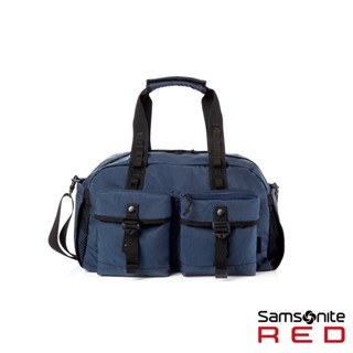 Samsonite RED新秀麗 旅行袋/波士頓包/行李袋/運動包 COSSBY 都會休閒環保輕量尼龍大容量兩用 午夜藍