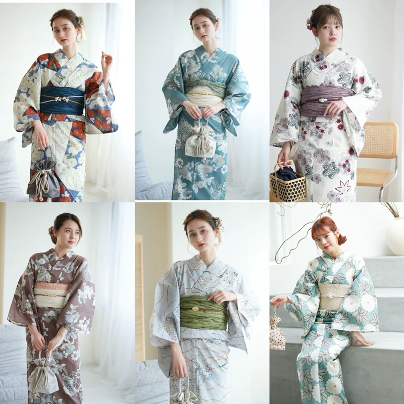 👘003【進口棉質浴衣】日本女款和風古典｜高端面料·賞櫻旅拍神器🌸日本進口棉料｜親膚透氣舒適｜古典雅緻設計｜春季賞櫻·旅