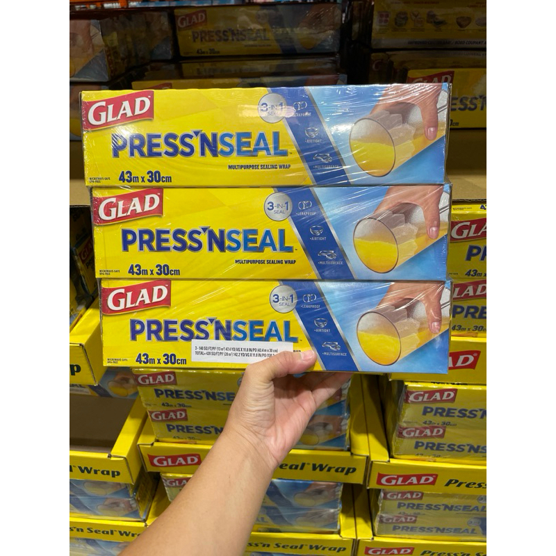 第一賣埸現貨拆賣一條229元Glad Press’n Seal 強力保鮮膜 3入#350086