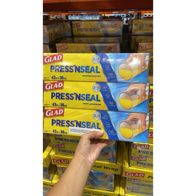 第四賣埸現貨拆賣一條229元Glad Press’n Seal 強力保鮮膜 3入#350086
