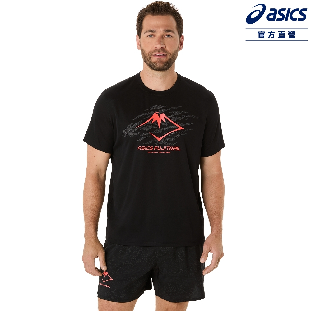 ASICS 亞瑟士 短袖上衣 男款 FUJITRAIL 海外版 跑步上衣 2011C981-003