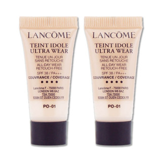LANCOME 蘭蔻 零粉感超持久粉底 5ML-軟管 #PO-01