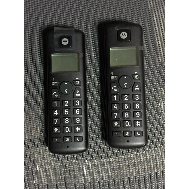 9成9新【Motorola】大音量DECT無線雙機 免持通話 五階音量 來電封鎖 來電顯示 子母機 T202+
