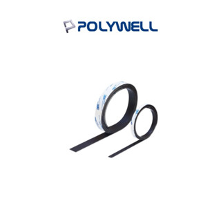 【POLYWELL】3M背膠式軟磁鐵條 可黏貼 可對吸 可DIY自行裁切 適用於文具手工小物