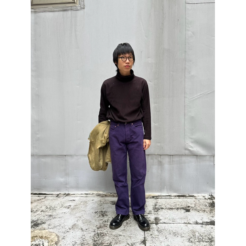 90’s LEVI’S 501 Purple Denim Jeans Made in USA 美國製