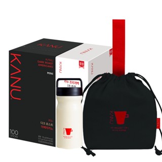 韓國 MAXIM麥心KANU 經典美式咖啡0.9g×100入/盒 -贈顏色隨機經典聯名品1個 孔劉咖啡 麥心咖啡 黑咖啡