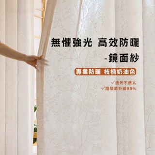 【🌟星藝🌟】鏡面微茫紗 防紫外線 隔熱防曬窗紗 透光不透人紗簾 透光透氣 白紗 隔斷簾 飄窗簾 門簾 臥室客廳落地窗紗