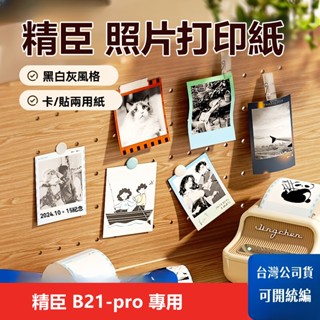 精臣標籤紙 B21-pro專用照片列印紙 手機連線直接列印 自印小卡手寫手賬列印紙 防水防油卡紙卡貼 標籤紙