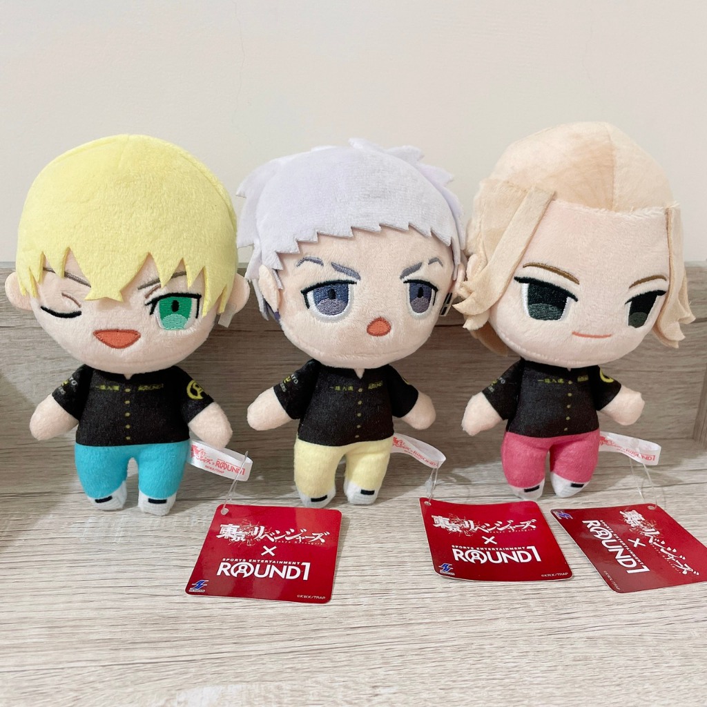 全新品 ✿ 整理出清 ✿ 東京復仇者 round1 限定 布偶 佐野萬次郎 松野千冬 三谷隆 東卍