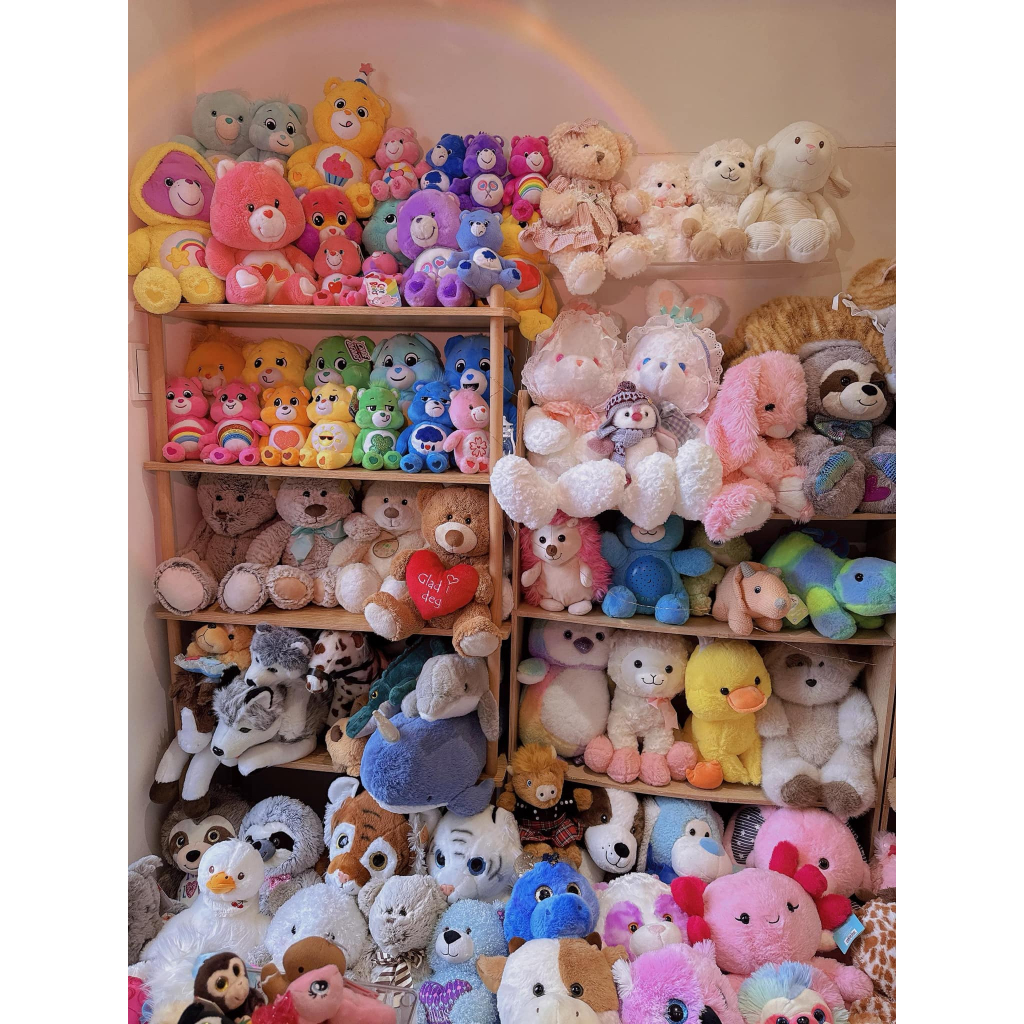 1元 直播 自助下單 呵呵熊 娃娃 彩虹熊 兔子 泰迪熊 🌈🧸 仿真 動物 毛絨 玩偶 ❤️ 古董 早期 收藏 玩具
