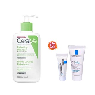 CeraVe適樂膚輕柔保濕潔膚露(小)(效期2026.05)(236ml)送極效保濕旅用2件組
