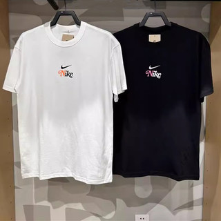 NIKE NEW TEE 男款 黑色 短袖 田徑研習會 厚磅 寬鬆 休閒