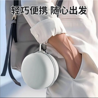 桃園出貨♕出差旅行輕量小巧便攜式飛機高鐵長途坐車護頸枕u型枕圓形收納盒