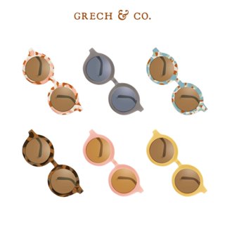 丹麥Grech&Co. 經典圓框偏光太陽眼鏡 2025新材質款 18M-6Y (墨鏡)