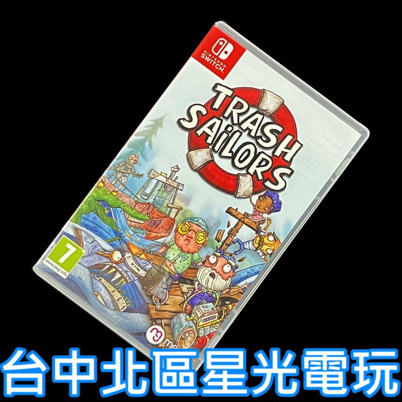 現貨【NS原版片】☆ Switch 垃圾水手 Trash Sailors 多人合作 饑荒 ☆ 中古二手商品【台中星光】