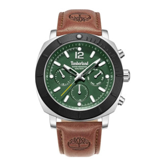 Timberland 天柏嵐 TDWGF0074902 三眼日期星期指標腕錶 皮帶 綠x黑 46mm