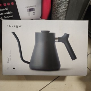 FELLOW Stagg 手沖壺 不鏽鋼測溫細口手沖壺 黑 1L (滴漏式咖啡/細口壺/咖啡壺) 帶溫度計