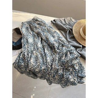 NANAS【L04058】微醺春日 * ‧₊ 𝓢weet 春夏復古小清新氣質小碎花雪紡長裙 特價 現貨+預購