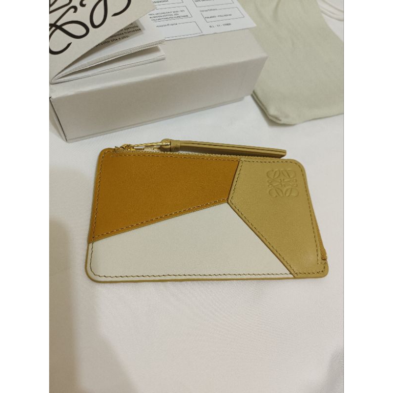 全新 Loewe puzzle 拼色卡夾包