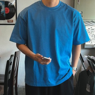 正韓復古水洗SUPIMA棉剪裁短袖上衣 8色 YUPPIE 預購商品 0401