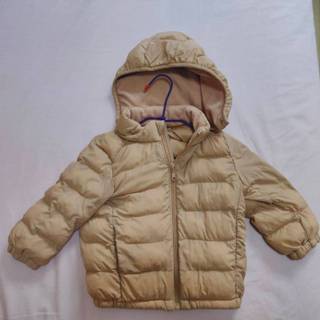 【二手】Uniqlo BABY輕羽絨連帽外套 (尺寸:90)