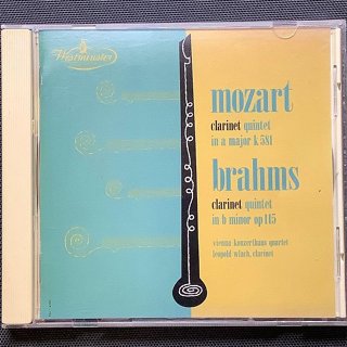 日本唱片藝術首獎/Wlach華許/單簧管（豎笛）Brahms布拉姆斯/Mozart莫札特-單簧管五重奏 日本K2版