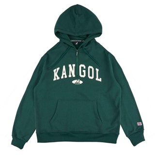 KANGOL 男女 刷毛 連帽上衣-6355105072