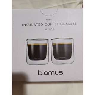 全新～blomus 雙層玻璃杯2入 咖啡透明隔熱杯