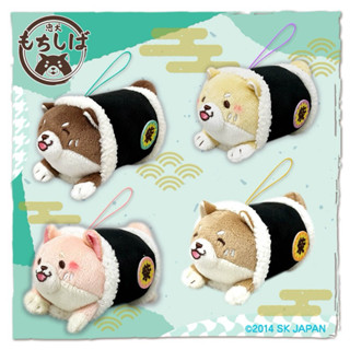 ❤Lika小舖❤ 忠犬麻糬柴犬 日本正版現貨 日本景品玩偶布偶娃娃 忠犬麻糬柴犬錢包 海苔捲吊飾