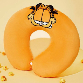 正版聯名 GARFIELD加菲貓 柔軟可愛刺繡 U 型旅行枕護頸枕