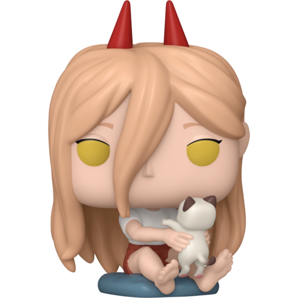 FUNKO POP Animation: 鏈鋸人- 帕瓦與貓貓 (有絨毛隱藏版)（隨機出貨） FN84413