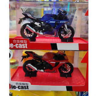 【全新現貨】機車模型 1:12 機車 R1 紅色 摩托車模型 聲光車 合金摩托車 機車