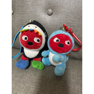 二手 Why and 1/2 普普熊造型吊飾 鑰匙圈 娃娃公仔 鯊魚款 恐龍款 絕版品 收藏品