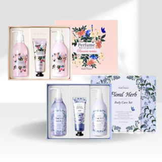 【Medi Flower】身體護理香氛禮盒(沐浴乳300ml+乳液300ml+護手霜80g)｜韓國 人氣 D890084
