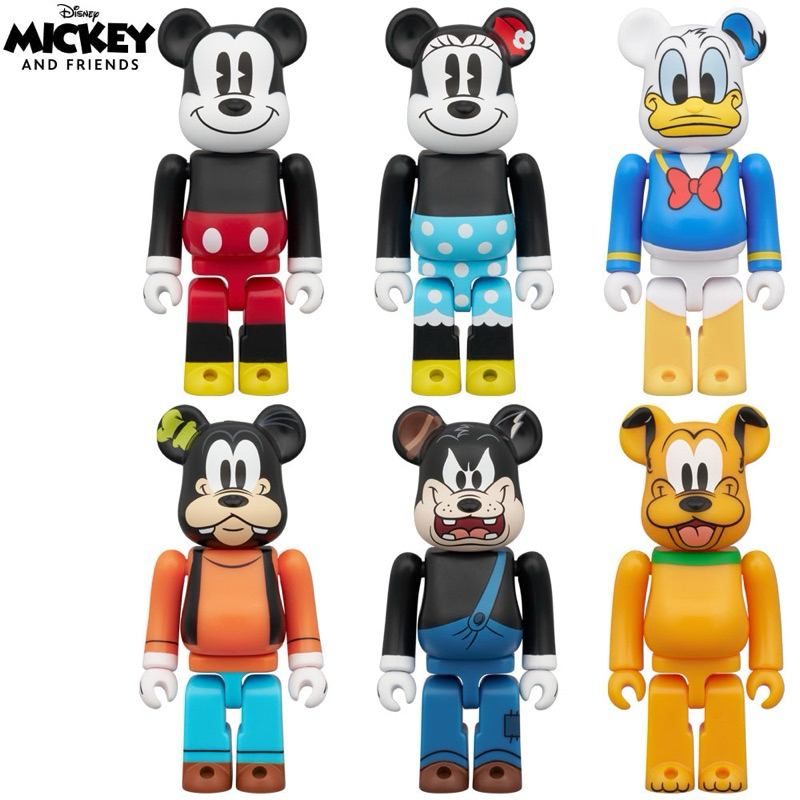 現貨 BE@RBRICK 庫柏力克熊 x MICKEY 100%聯名款盲盒