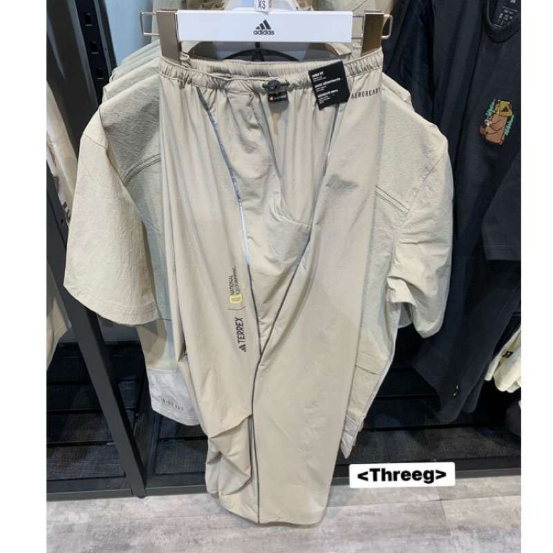 Threeg✨ADIDAS NATIONAL GEOGRAPHIC 國家地理 聯名 多功能登山褲 卡其 女 KA3278