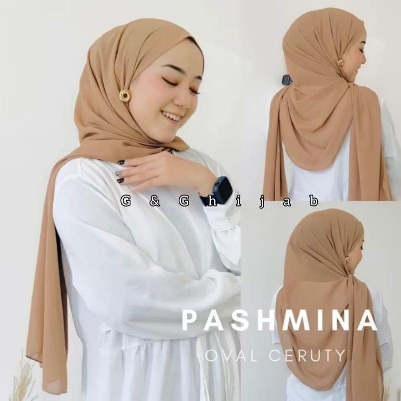 Pashmina Oval Ceruty Baby Doll Premium 200x75 PASHMINA OVAL