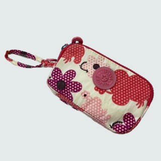 《二手良品》KIPLING 尼龍多彩多口袋收納小包 錢包