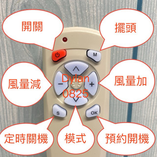 全新現貨代用 禾聯 HERAN DC電風扇遙控器 HDF 16AH540 16AH560 16AH580 16CH510