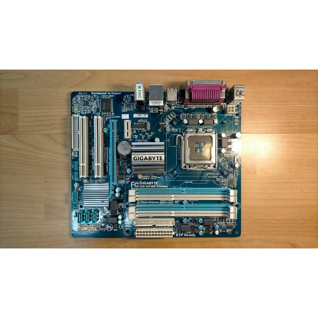 A.P5/S775主機板-GA-G41M-Combo 45奈米D2/D3記憶體 1333MHZ 四核心全固態直購價400